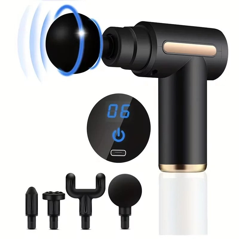 Portable Deep Tissue Percussion Massager with 6 Speeds (Original) | Powerful & Long-Lasting Massager