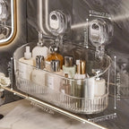 No-Drill Suction Bathroom Shelf – Strong Hold Shower Storage Rack | Easy Install, No Damage