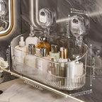 No-Drill Suction Bathroom Shelf – Strong Hold Shower Storage Rack | Easy Install, No Damage