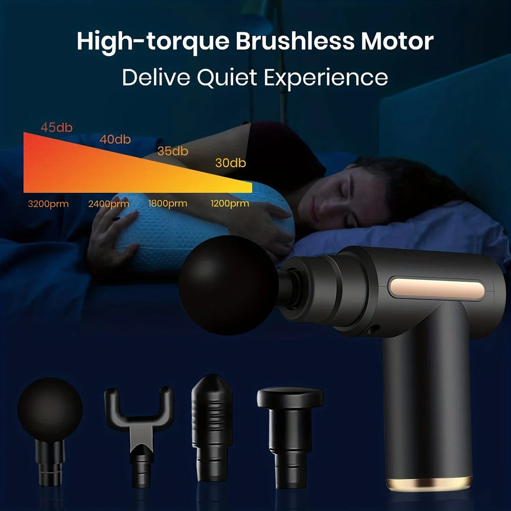Portable Deep Tissue Percussion Massager with 6 Speeds (Original) | Powerful & Long-Lasting Massager