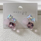 Crystal pink Earings