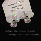 Crystal pink Earings