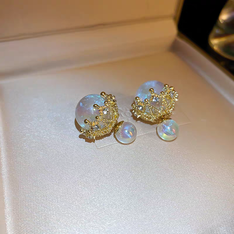 Crystal Pearl Earings