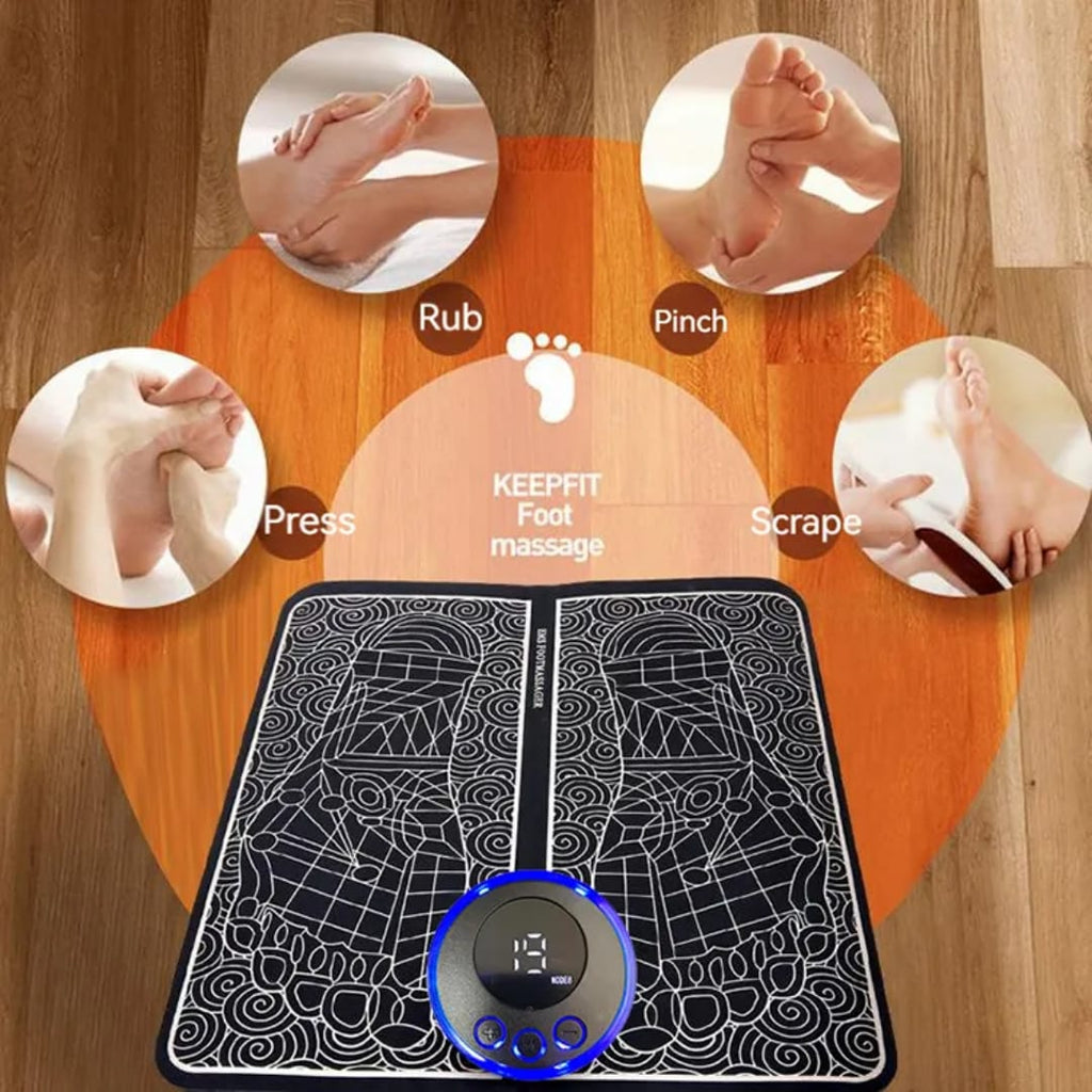 EMS Electric Foot Massager Leg Reshaping Deep Kneading Muscle Pain Relax Machine