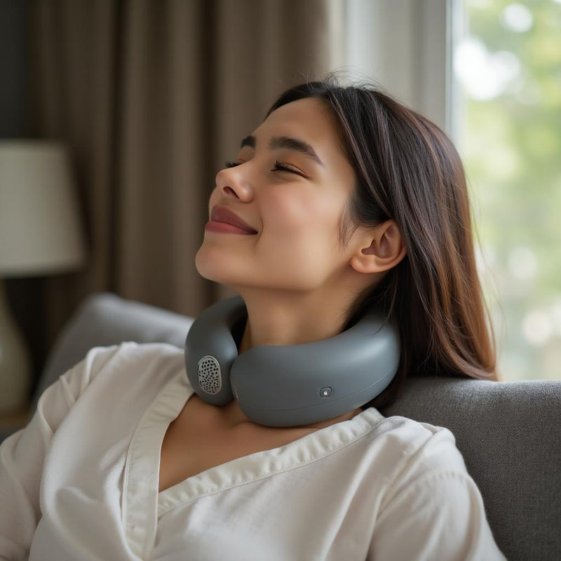 Person using massager